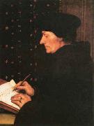 Hans Holbein Erasmus oil
